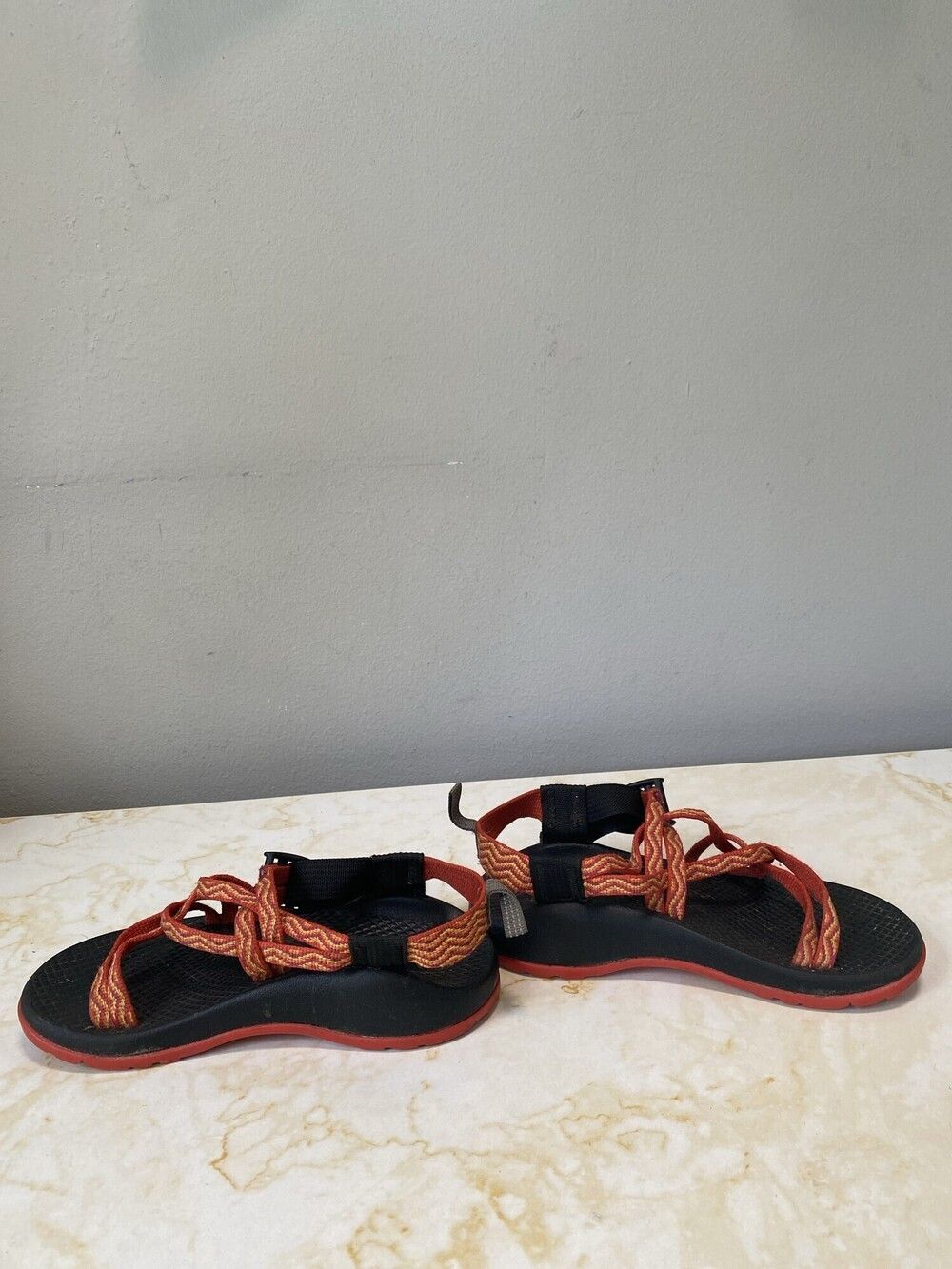 Chaco Kids Red Orange Strappy Sandals Size 1